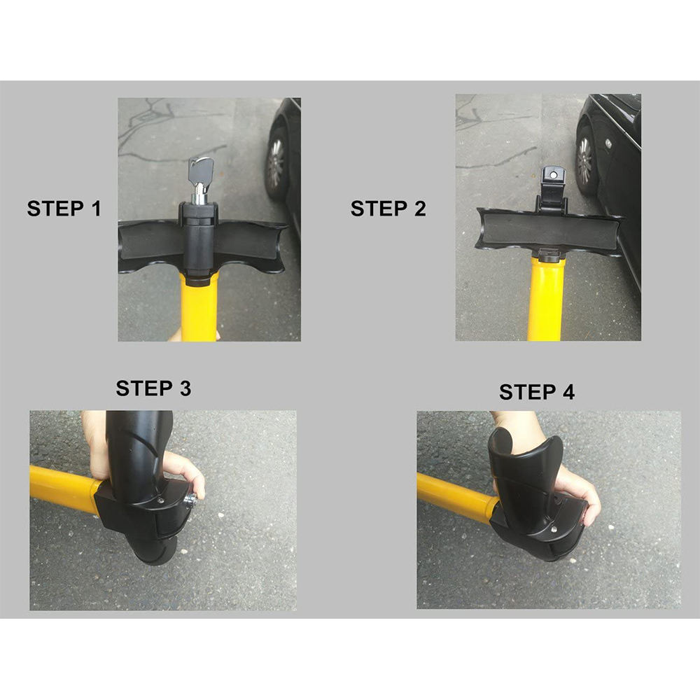 Wholesale Universal Steel Auto Anti-Theft Security Rotary T Shape Car Steering Wheel Lock - RATO Bra